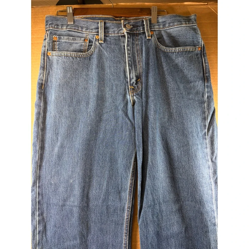 Levi's 550 Relaxed Fit Jeans Mens 36x30 Blue Denim Tapered Made in Mexico